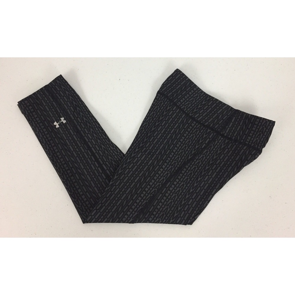 Under Armour Heat Gear Womens XS Compression Pants Capri 3/4 Unique Pattern EUC